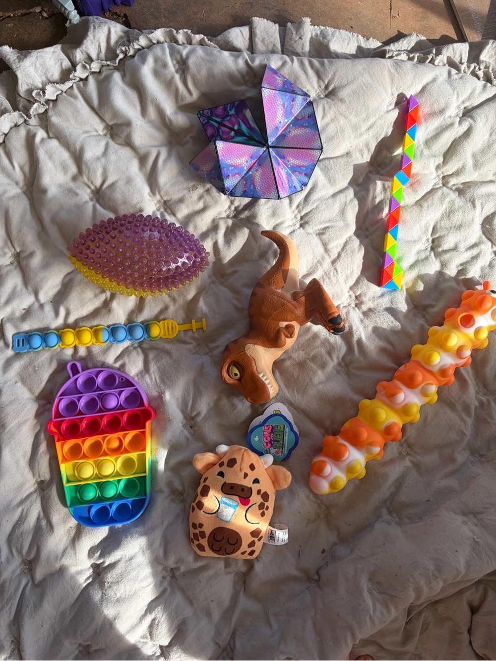 Assorted Kids Sensory Toy Bundle — Rainbow, Purple, Orange